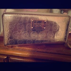 Authentic Michael Kors Rose Gold wallet